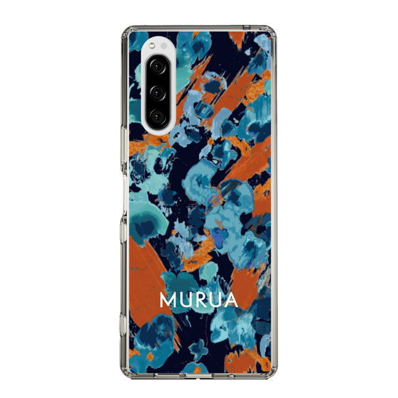 Slim Protection Case［ MURUA - Print - Blue × Orange ］