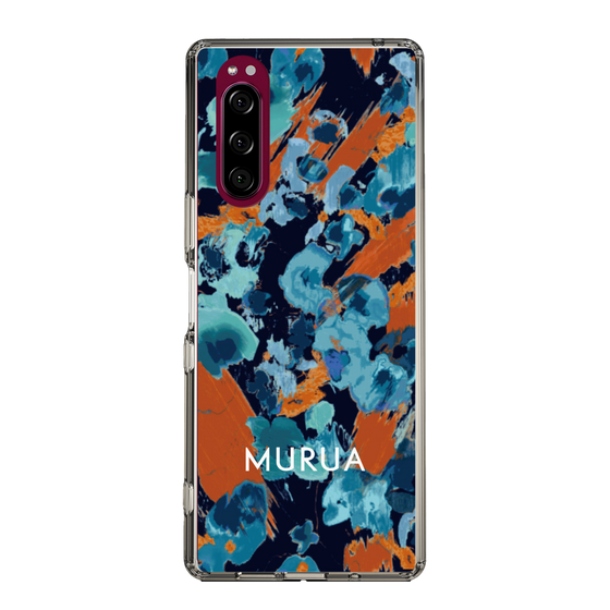 Slim Protection Case［ MURUA - Print - Blue × Orange ］