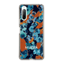 Slim Protection Case［ MURUA - Art print - Navy × Orange ］