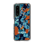 Slim Protection Case［ MURUA - Art print - Navy × Orange ］