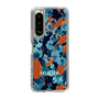Slim Protection Case［ MURUA - Print - Blue × Orange ］