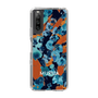 Slim Protection Case［ MURUA - Print - Blue × Orange ］