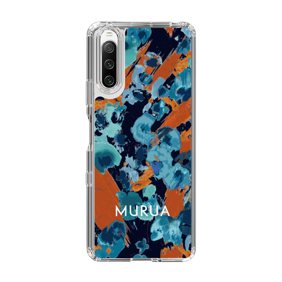 Slim Protection Case［ MURUA - Print - Blue × Orange ］