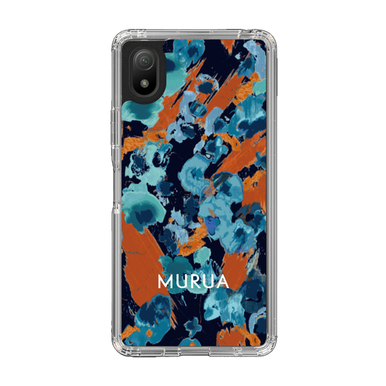 Slim Protection Case［ MURUA - Print - Blue × Orange ］