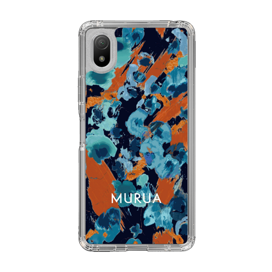 Slim Protection Case［ MURUA - Print - Blue × Orange ］
