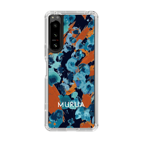 Slim Protection Case［ MURUA - Print - Blue × Orange ］