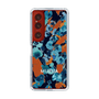 Slim Protection Case［ MURUA - Art print - Navy × Orange ］