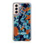Slim Protection Case［ MURUA - Art print - Navy × Orange ］