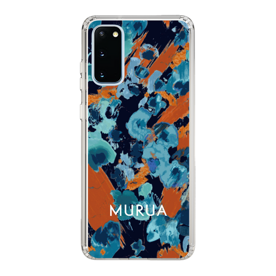 Slim Protection Case［ MURUA - Art print - Navy × Orange ］