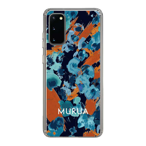 Slim Protection Case［ MURUA - Print - Blue × Orange ］
