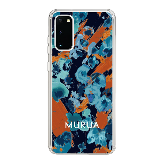 Slim Protection Case［ MURUA - Print - Blue × Orange ］