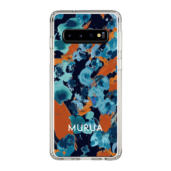 Slim Protection Case［ MURUA - Print - Blue × Orange ］