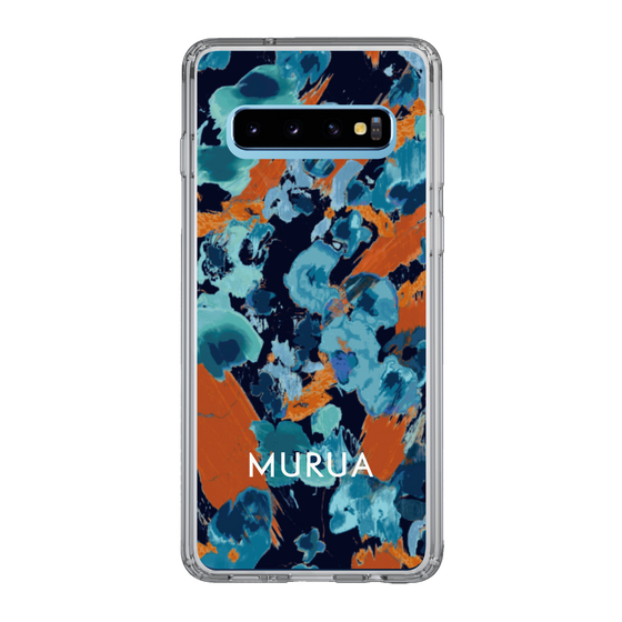 Slim Protection Case［ MURUA - Print - Blue × Orange ］
