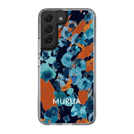 Slim Protection Case［ MURUA - Print - Blue × Orange ］