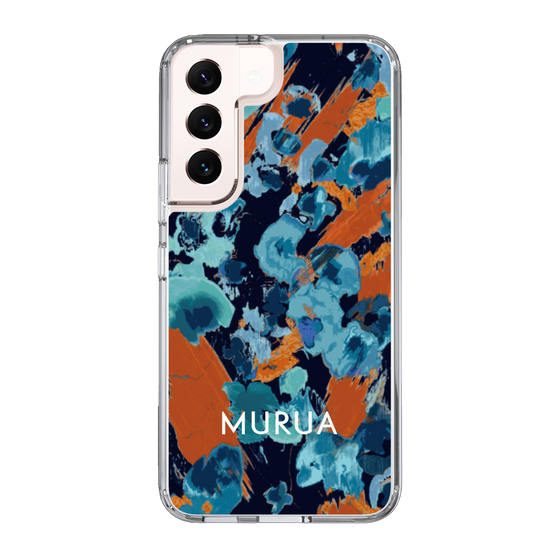 Slim Protection Case［ MURUA - Print - Blue × Orange ］