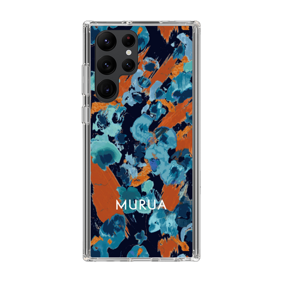 Slim Protection Case［ MURUA - Print - Blue × Orange ］