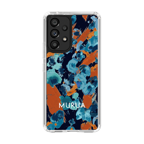 Slim Protection Case［ MURUA - Print - Blue × Orange ］