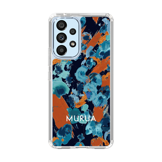 Slim Protection Case［ MURUA - Print - Blue × Orange ］