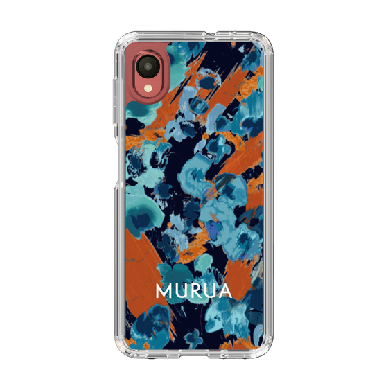 Slim Protection Case［ MURUA - Art print - Navy × Orange ］