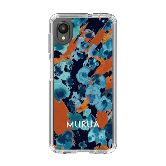 Slim Protection Case［ MURUA - Print - Blue × Orange ］