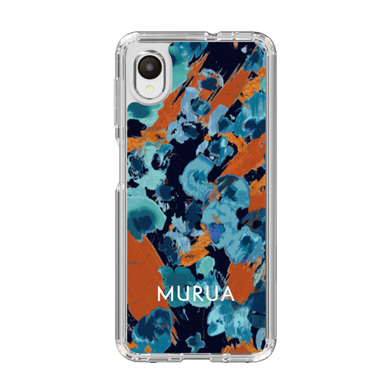 Slim Protection Case［ MURUA - Print - Blue × Orange ］