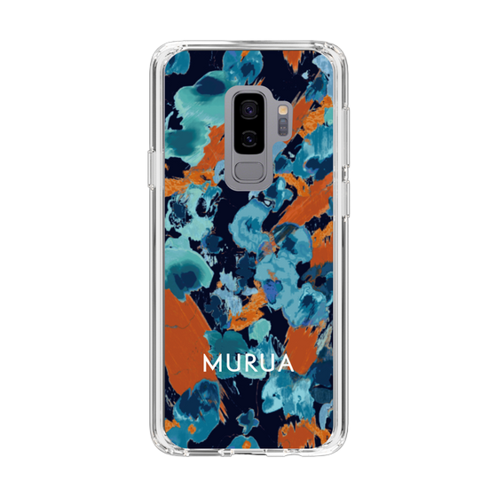 Slim Protection Case［ MURUA - Art print - Navy × Orange ］