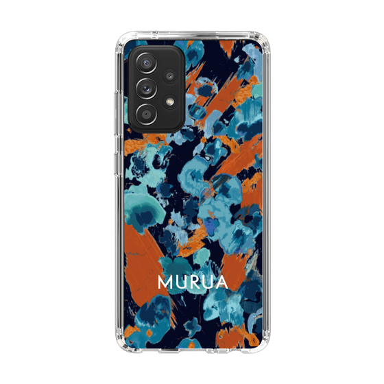Slim Protection Case［ MURUA - Print - Blue × Orange ］