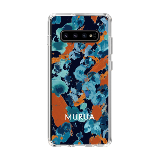 Slim Protection Case［ MURUA - Print - Blue × Orange ］