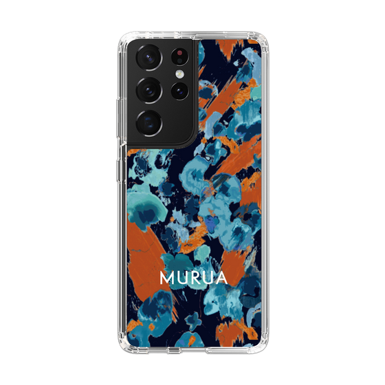 Slim Protection Case［ MURUA - Print - Blue × Orange ］