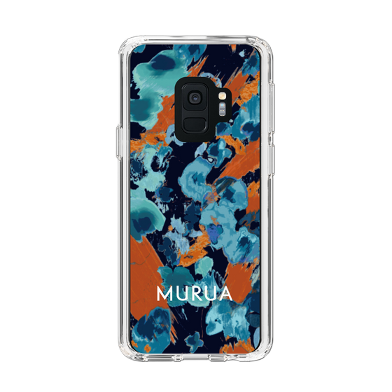 Slim Protection Case［ MURUA - Print - Blue × Orange ］