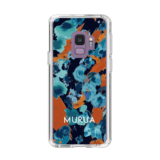 Slim Protection Case［ MURUA - Print - Blue × Orange ］