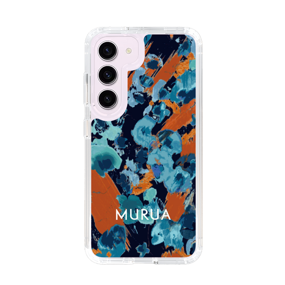 Slim Protection Case［ MURUA - Art print - Black × Orange ］
