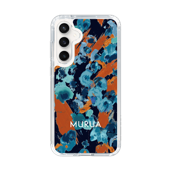 Slim Protection Case［ MURUA - Art print - Navy × Orange ］