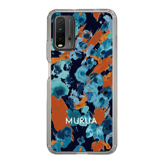Slim Protection Case［ MURUA - Print - Blue × Orange ］