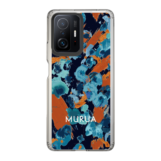 Slim Protection Case［ MURUA - Print - Blue × Orange ］