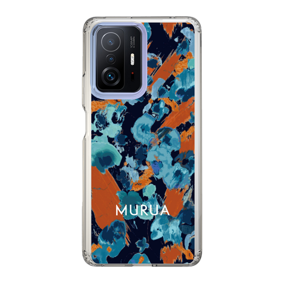 Slim Protection Case［ MURUA - Print - Blue × Orange ］