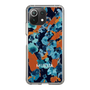 Slim Protection Case［ MURUA - Art print - Navy × Orange ］