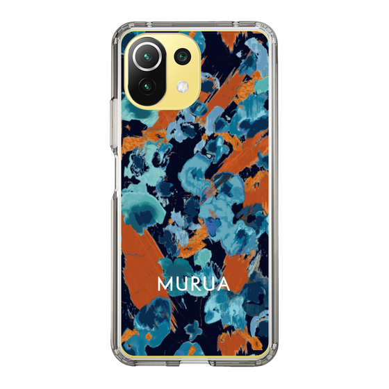 Slim Protection Case［ MURUA - Print - Blue × Orange ］