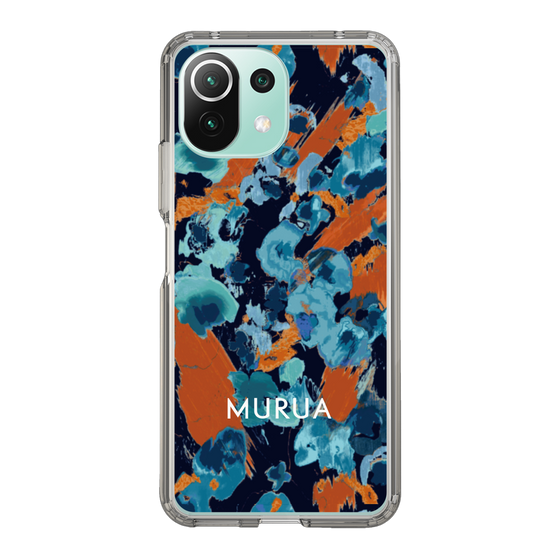 Slim Protection Case［ MURUA - Print - Blue × Orange ］