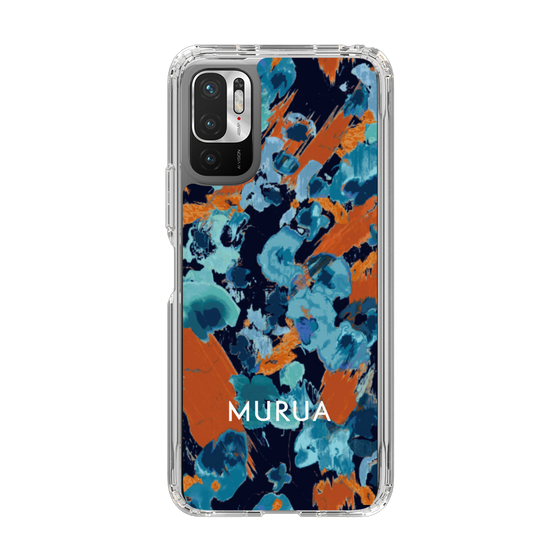 Slim Protection Case［ MURUA - Art print - Navy × Orange ］