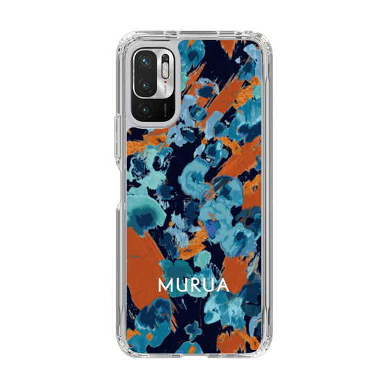 Slim Protection Case［ MURUA - Print - Blue × Orange ］