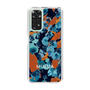 Slim Protection Case［ MURUA - Art print - Navy × Orange ］