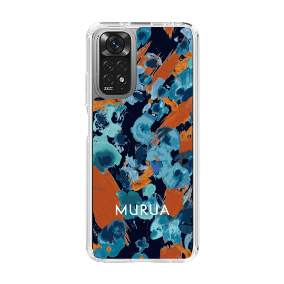 Slim Protection Case［ MURUA - Print - Blue × Orange ］