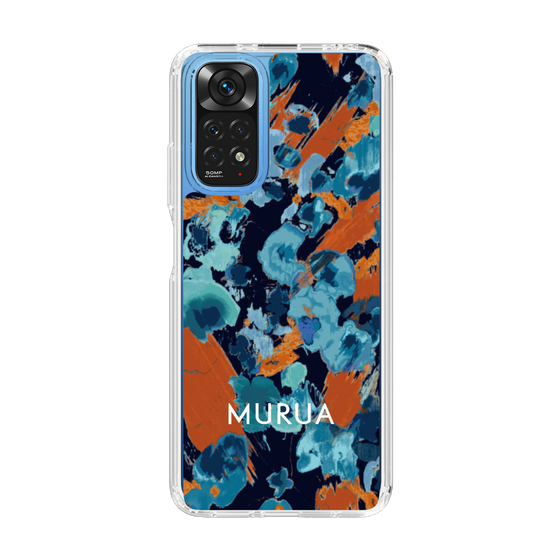 Slim Protection Case［ MURUA - Print - Blue × Orange ］