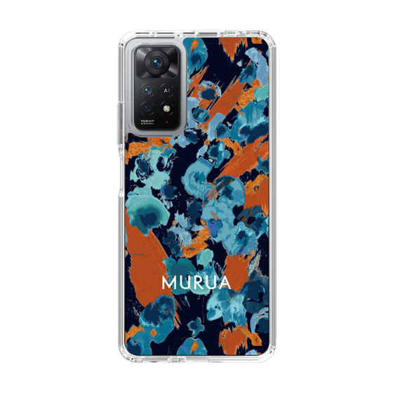 Slim Protection Case［ MURUA - Print - Blue × Orange ］