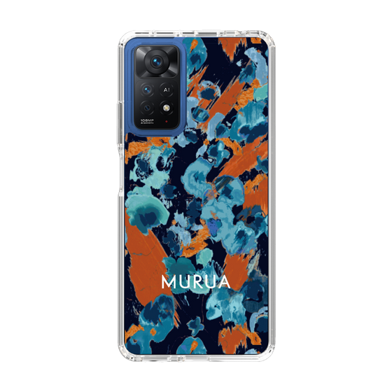 Slim Protection Case［ MURUA - Print - Blue × Orange ］