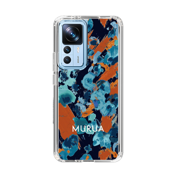 Slim Protection Case［ MURUA - Art print - Navy × Orange ］