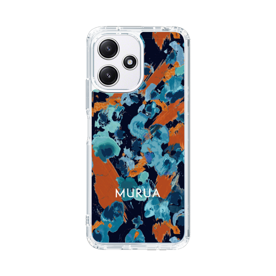 Slim Protection Case［ MURUA - Art print - Navy × Orange ］