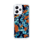 Slim Protection Case［ MURUA - Art print - Navy × Orange ］