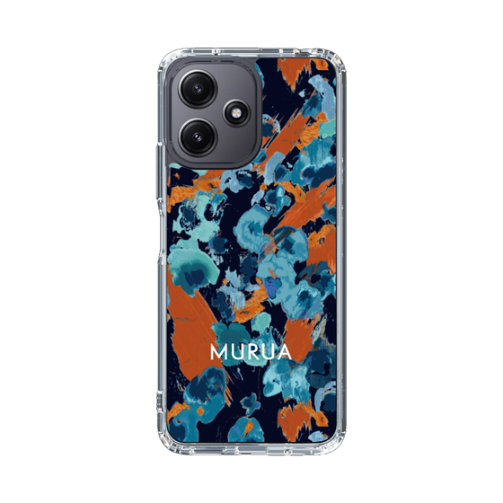 Slim Protection Case［ MURUA - Art print - Navy × Orange ］